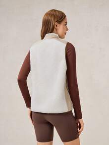 OutZeal Thermal Clothes Women  Outdoor Vest Jackets Winter Hiking Camping Fluffy Fleece Stand Collar Front Zip Pocket - Multicolor - View 7