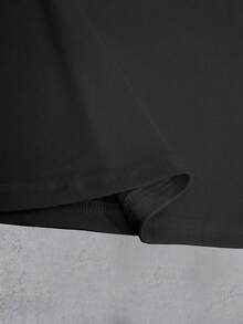 INAWLY Men's Faux Cross Print Pattern T-Shirt, Standard Size - Black - View 4