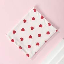 PETSIN 1个情人节宠物耳罩头带，涤纶双层心形弹力设计，适合小型犬 - 紅色 - 查看 7