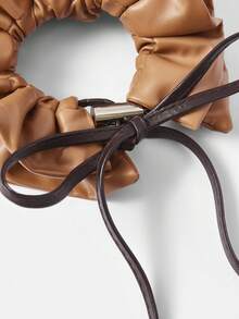 MOTF PREMIUM CHAMPAGNE FAUX SILK SCRUNCHIE - Brown - View 5