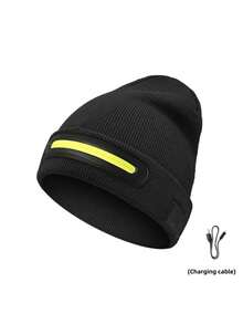 Teckwe USB发光帽 LED针织帽 手电筒帽，户外跑步骑行 - 彩色 - 查看 6