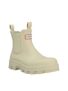 Hunter Elements Elastic Chelsea Women's Boots Gravel HFRU0005252 - Beige - View 2