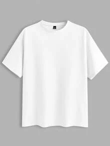 EASEVO 3件套加大码男士纯色修身圆领短袖T恤，夏季休闲日常穿着 - 彩色 - 查看 8