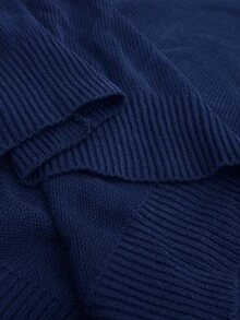 Rosumi Women's Black Hooded Cardiganfall Women Clothes,Western Woman Attire,Winter Clothes - Navy Blue - View 7