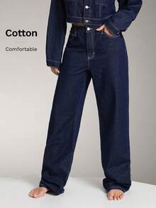 Denimoi 优质牛仔宽松直筒牛仔裤