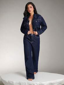 Denimoi 优质牛仔宽松直筒牛仔裤