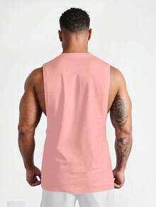 SHEIN Manfinity Dauomo Men's Summer Fashionable Versatile Solid Color Tank Top