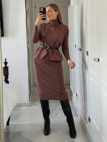 Livesso Set 2 piese pentru femei: rochie și vestă