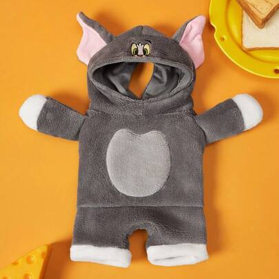 TOM & JERRY X PETSIN 1pc Pet Cat Dog Universal Plush Comfortable And Cute Tom COS Clothing