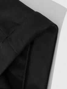 Manfinity Roghcode Men's Casual Cartoon Pattern Drawstring Hoodie Sweatshirt, Autumn - Black - View 5