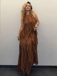 Jeta Ari Vestido de mujer sin mangas, de moda simple y casual para uso diario