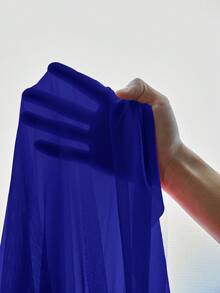 Áo ngủ hai dây gợi cảm phối màu tương phản dành cho nữ cỡ lớn, chất liệu ren và dây xích trang trí. - Xanh đậm - Xem 6