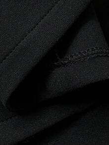 FRIFUL 女士圆领雪纺网纱拼接喇叭袖撞色甜美休闲派对连衣裙夏季女装 - 杏色 - 查看 6