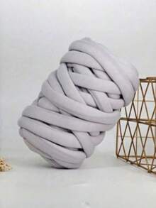 500克闪亮金属粗线（仿皮冰岛羊毛） - 超大粗线，适用于DIY毯子、包包、枕头、地毯和宠物床，闪光PU工艺纱线，不掉毛纤维，巨型钩针编织套装 - 彩色 - 查看 26