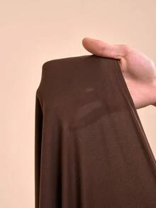 Zivah 2026春夏新款女装，适合情人节、音乐节、复活节、西部风、波西米亚风、纳什维尔风、派对、婚礼、晚宴、约会、聚会、生日、商务休闲、简约风格等场合，V领腰部褶皱性感露背修身长款派对连衣裙，露背连衣裙，女士裹身裙，惊艳连衣裙 - 咖啡棕 - 查看 13