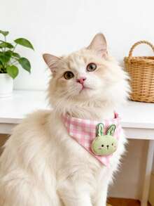 PETSIN 1 chiếc khăn lau miệng hình tam giác dễ thương cho thú cưng; Khăn hình tam giác cho thú cưng; Vòng cổ hình mèo hoạt hình; Phụ kiện thú cưng; Đồ dùng cho thú cưng - Nhiều màu - Xem 11