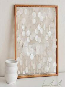 30/60/100 PCS Two Hole Shell Mirror Pieces DIY Craft Materials Stainable For Wind Chime Home Wedding Decor Gift Making Lamp Decoration Art Supplies - Multicolor - View 6
