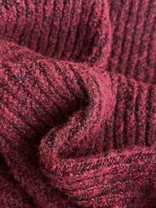 Firerie Women's Pearl Decor Casual Pullover Sweater - Burgundy - View 5