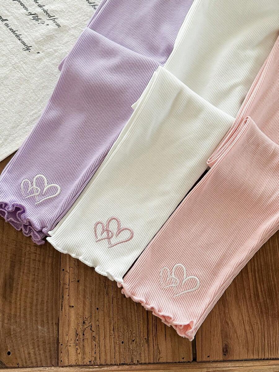 LMoss Kids 3PCS Young Girls Leggings - Multicolor - View 1