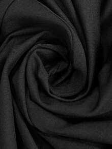 SHEIN 纯色修身孕妇连体衣，大码 - 黑色 - 查看 8