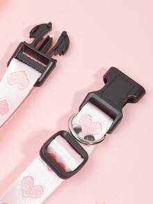 PETSIN 1pc Valentine's Day Pet Lovely Heart Print Pet Collar Pendant, Suitable For Small Cat And Dog Leash - Multicolor - View 14