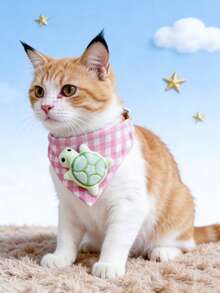 PETSIN 1 chiếc khăn lau miệng hình tam giác dễ thương cho thú cưng; Khăn hình tam giác cho thú cưng; Vòng cổ hình mèo hoạt hình; Phụ kiện thú cưng; Đồ dùng cho thú cưng - Nhiều màu - Xem 17