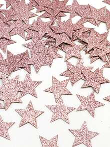 100PCS,Paper Star Confetti, Wedding Sprinkles Supplies, Gold Confetti Party Table Decoration, Glitter Confetti, Teen Stuff, Cheap Stuff, Weird Stuff, Mini Stuff, Cute Aesthetic Stuff, Cool Gadgets, Unusual Items, Perfect For Wedding Party Decoration, Birthday Party, Mother's Day Party Decoration - Multicolor - View 8