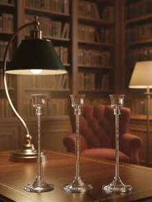 1 Set Portavelas de estilo europeo de acrílico para mesa de comedor, adorno de boda, cena a la luz de las velas, portavelas de acrílico de moda para decoración de patio exterior, decoración de escritorio, velas perfumadas, cena a la luz de las velas, ambiente de habitación, adecuado para bodas, reuniones familiares, fiestas - Multicolor - Ver 19