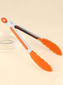 1个不锈钢厨房夹 - 多功能可锁定尖头烧烤夹，厨房食物夹，耐热烹饪夹，适用于烧烤、沙拉、烘焙 - 必备厨房工具 - 彩色 - 查看 18