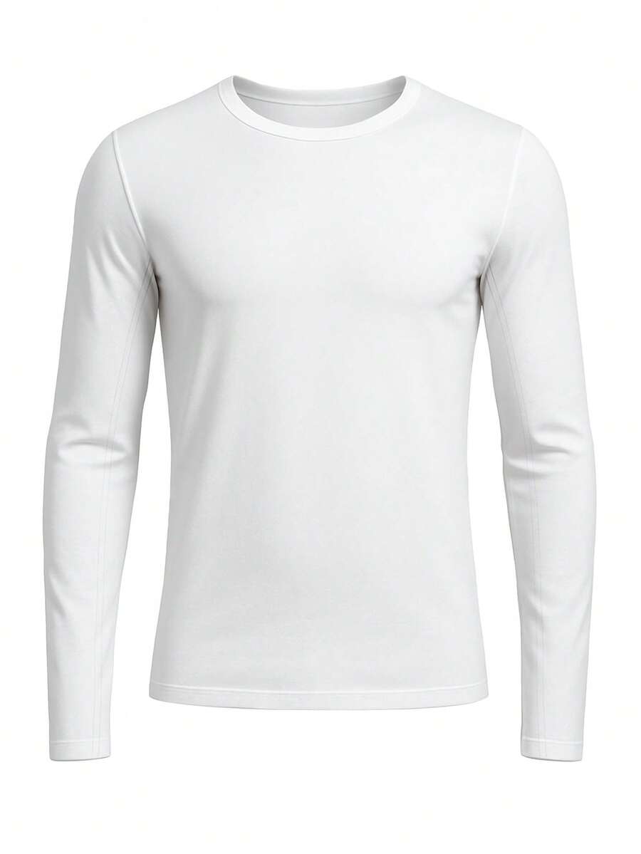 Adidas Techfit Men's Long Sleeve Shirt White - White - View 1