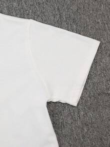 algodón puro boys  t shirts camisas para niño  boys clothes ropa de niño boy clothes boy clothes for kids graphic kids clothes boys boy clothes teen boy clothes boy shirts cute tops - Blanco - Ver 4