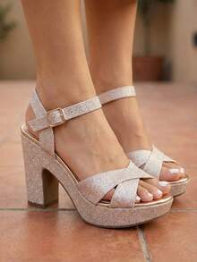 Women Platforms & Wedge Sandals - Gold - View 2