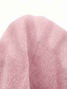 SHEIN 两件套少女纯色针织无袖上衣和打底裤休闲套装 - 藕粉色 - 查看 12