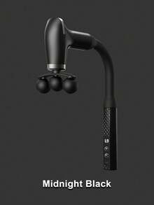 Teckwe 1Pc Lightweight High-Quality ABS Body, Soft Silicone Anti-Slip Grip, 9 Adjustable Speed Levels, Low-Noise Deep Tissue Massage, 1200mAh Rechargeable Battery (Fast Charging & Long-Lasting Use), Ergonomic U-Shape Design, Easy To Operate, Multiple Colors U-Shaped Triple Head Fascia Gun For Home, Gym - Multicolor - View 8