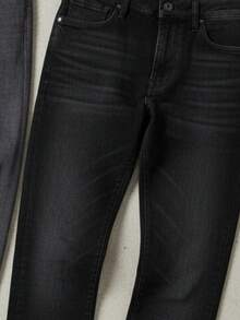 Paquete de dos pantalones de Gabardina para hombre - Negro claro Negro brillante - Ver 2