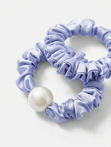 MOTF PREMIUM CHAMPAGNE FAUX SILK SCRUNCHIE - sky blue - View 6