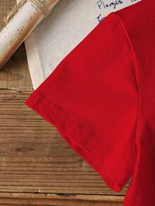 SHEIN | PAW Patrol Young Boy Cartoon Pattern Cute Round Neck Short Sleeve T-Shirt - White - View 4