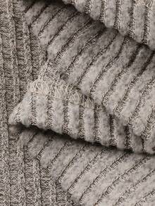 DAZY Tween Girl Contrast Trim V-Neck Long Sleeve Shirt And Mini Skirt Elegant Set - Apricot - View 7