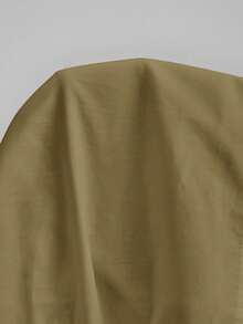 Ontre Women's Gathered Cap Sleeve Round Neck Cap Sleeve Top, Urban Commute Business Casual Wear, Elegant For Outings, Dates, Weddings, Vacations - Army Green - View 8