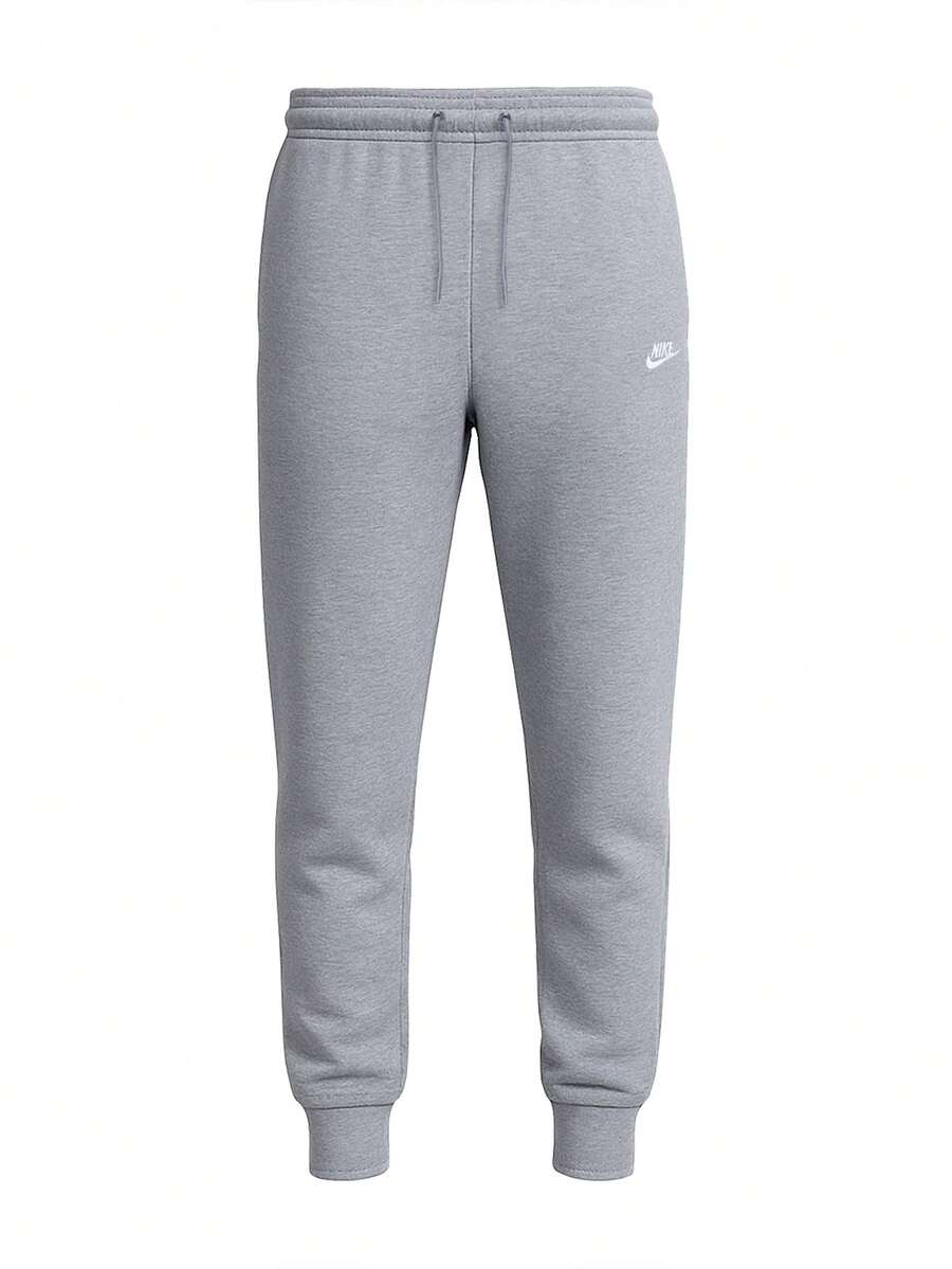 Nike Club Men's Joggers Grey - Dk Grey Heather/Lt Smoke Grey/White - View 1