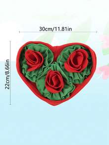 PETSIN 1PC Warm Your Heart Series - Heart-Shaped Rose Flower Element Pet Cat And Dog Small Pet Sniffing Mat Slow Food Puzzle Toy - Multicolor - View 8