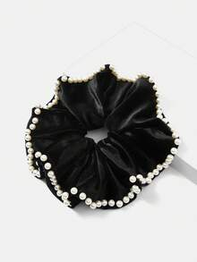 MOTF PREMIUM 香槟色仿丝绸发圈 - 黑色 - 查看 2