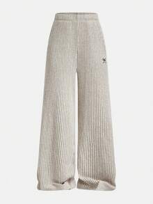 SHEIN Tween Girls Versatile Butterfly Pattern Long Sleeve Top And Pants 2 Pieces Set, Light Grey - Apricot - View 5