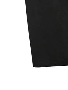 Franclia 大码女装法式休闲优雅长袖T恤和中长裙两件套，长袖上衣和系带短裙，女装套装，红黑配色，女式红色高领上衣 - 酒紅色 - 查看 8