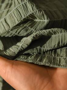 Rusticease 女士V领蝙蝠袖高低摆夏季连衣裙 - 彩色 - 查看 7