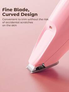 Teckwe Electric Pet Hair Trimmer,Cat/Dog Paw Hair Remover,Pet Grooming Trimmer,Professional Electric Pet Clippers For Cats And Dogs For Precise, Easy Trimming Of Hair In Multiple Areas, Such As Feet And Claws Suitable For Daily Pet Grooming - Pink - View 4