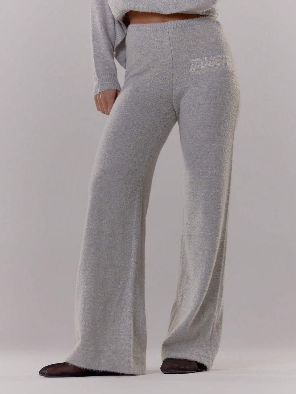Knitted Wide Leg Drawstring Relaxed '' Sweater Pants Old Money Cute Country Cottage Core Back To School Casual Lounge For Women Butterscotch
