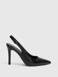 CUCCOO SZL Classic Pointed Toe Elegant High Heels, Versatile For Work And Casual Wear - Black - View 8