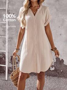 EMERY ROSE Women's Summer Casual Solid Notch Neck Batwing Sleeve Loose Short Dress Summer Casual Dress Short Sleeve Summer Dress Casual White Dress White Button Up Dress Going Out Dress Modest Dress  Old Money Dress Homecoming Dress Vacation Dress  Casual Dresses For Woman  Fall Women Clothes Fall Clothes Autumn Clothes Teacher Outfits For Women Teacher Outfits For Women Teacher Outfits   Fall Women Clothes Fall Clothes Autumn Clothes White Summer Dress Women