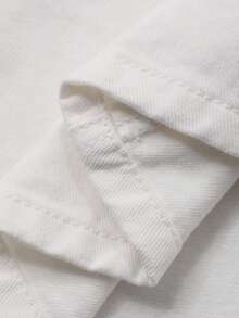 DAZY Women's Regular Waist Long Casual Elegant Denim Skirt - White - View 7